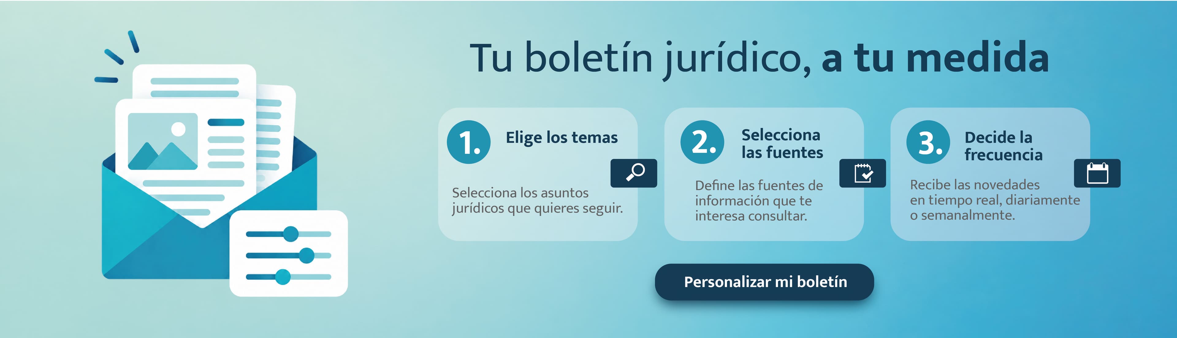 Personaliza tu boletin de JurIA